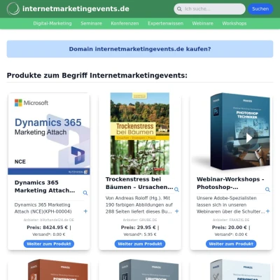 Screenshot internetmarketingevents.de