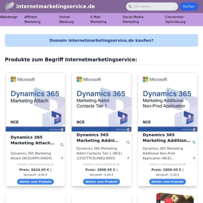 Screenshot internetmarketingservice.de