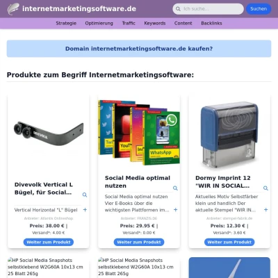 Screenshot internetmarketingsoftware.de