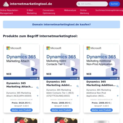 Screenshot internetmarketingtool.de