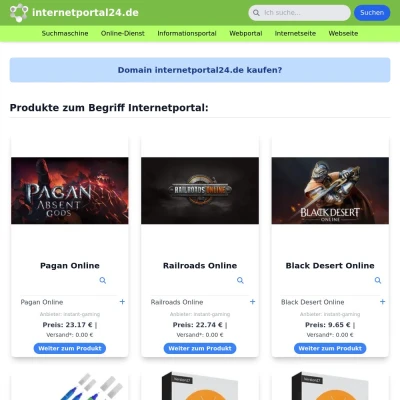 Screenshot internetportal24.de