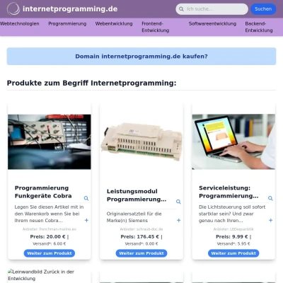 Screenshot internetprogramming.de
