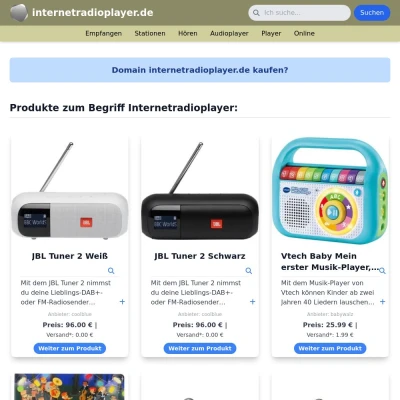Screenshot internetradioplayer.de