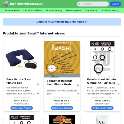 Screenshot internetreisen24.de