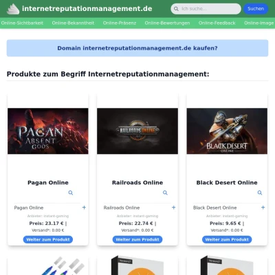 Screenshot internetreputationmanagement.de