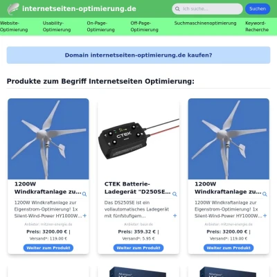 Screenshot internetseiten-optimierung.de