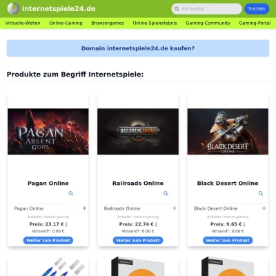 Screenshot internetspiele24.de