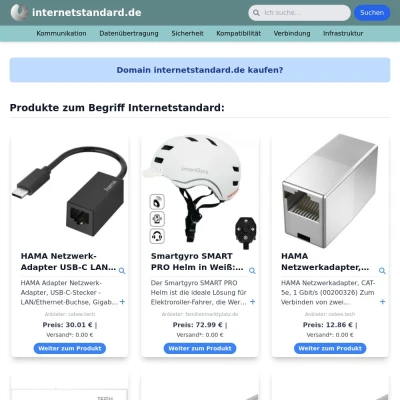 Screenshot internetstandard.de