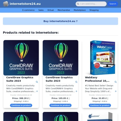 Screenshot internetstore24.eu