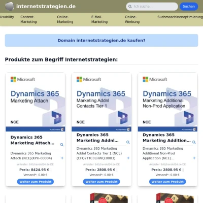 Screenshot internetstrategien.de