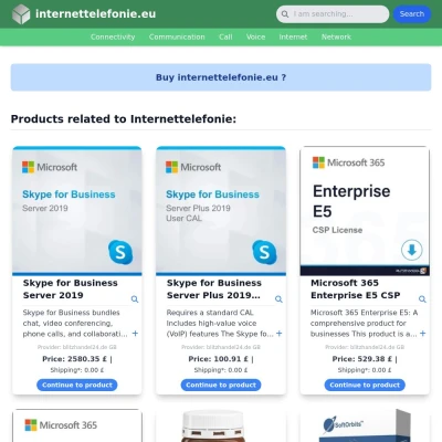 Screenshot internettelefonie.eu