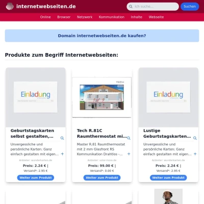 Screenshot internetwebseiten.de