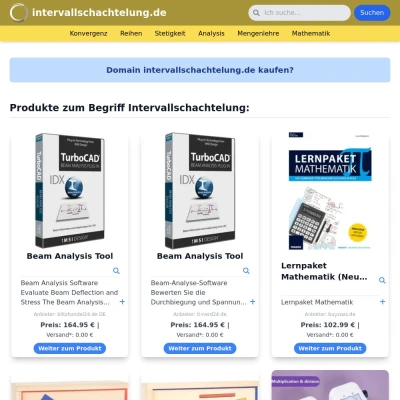 Screenshot intervallschachtelung.de