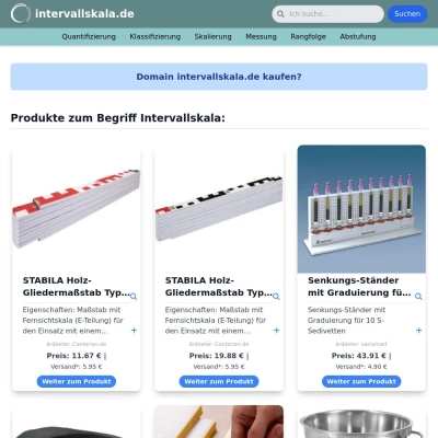 Screenshot intervallskala.de