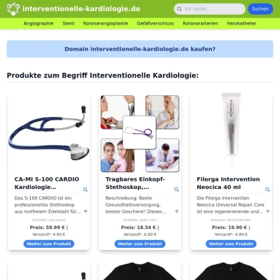 Screenshot interventionelle-kardiologie.de