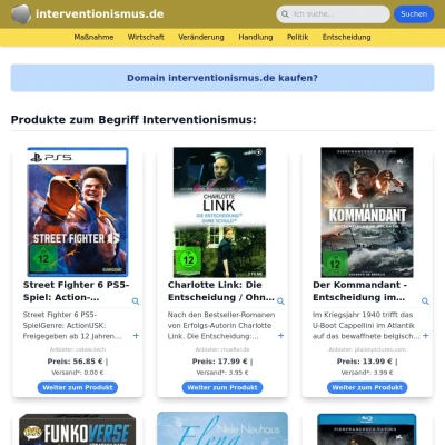 Screenshot interventionismus.de