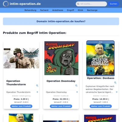 Screenshot intim-operation.de