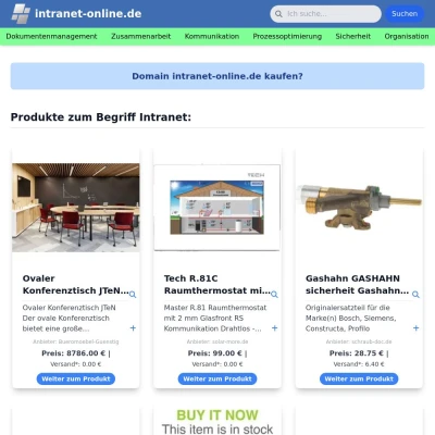 Screenshot intranet-online.de