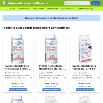 Screenshot intraokulare-kontaktlinse.de