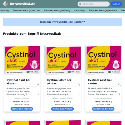 Screenshot intravesikal.de