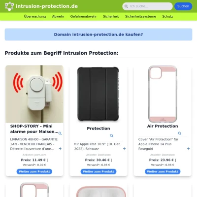 Screenshot intrusion-protection.de