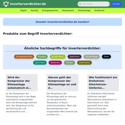 Screenshot inverterverdichter.de