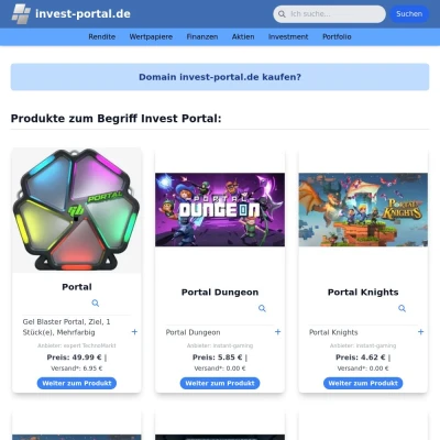 Screenshot invest-portal.de