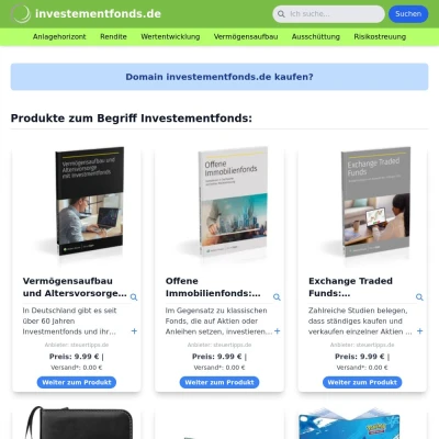 Screenshot investementfonds.de