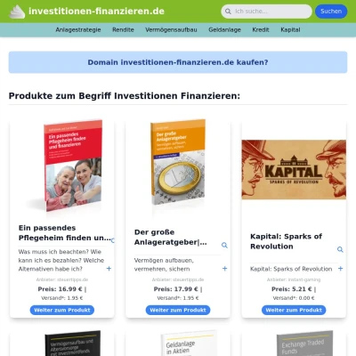 Screenshot investitionen-finanzieren.de