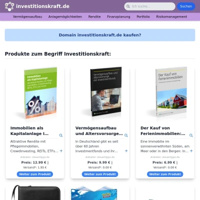 Screenshot investitionskraft.de