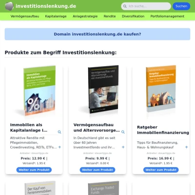 Screenshot investitionslenkung.de