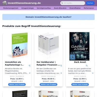 Screenshot investitionssteuerung.de