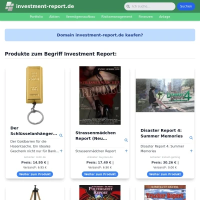 Screenshot investment-report.de