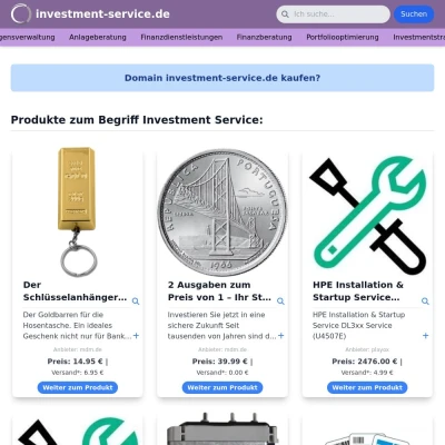 Screenshot investment-service.de