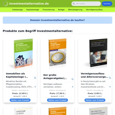 Screenshot investmentalternative.de