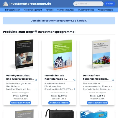 Screenshot investmentprogramme.de