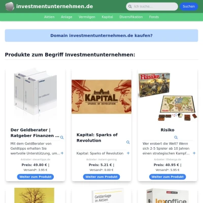 Screenshot investmentunternehmen.de