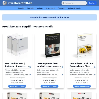 Screenshot investorentreff.de