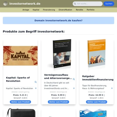 Screenshot investornetwork.de