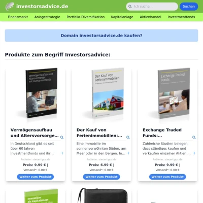 Screenshot investorsadvice.de