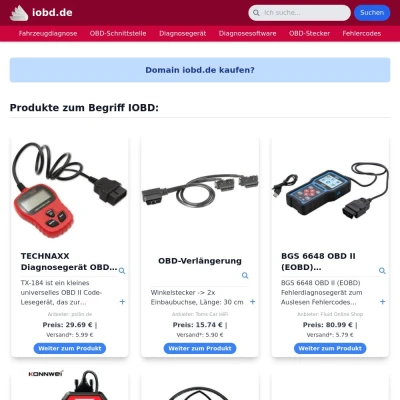 Screenshot iobd.de
