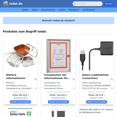 Screenshot iodat.de