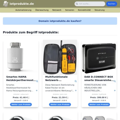 Screenshot iotprodukte.de