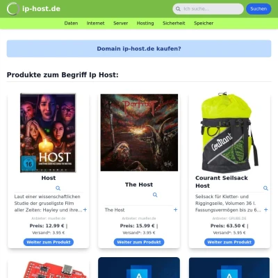 Screenshot ip-host.de
