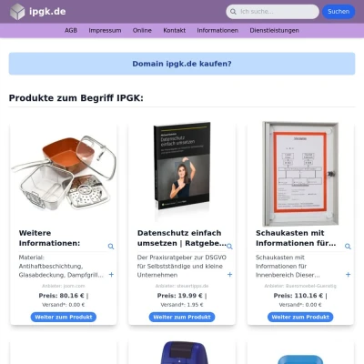Screenshot ipgk.de