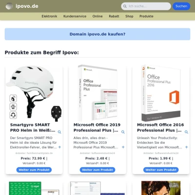 Screenshot ipovo.de
