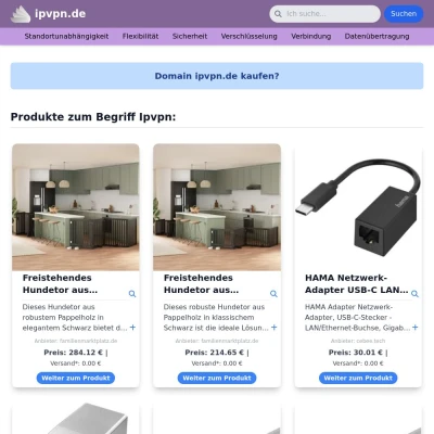 Screenshot ipvpn.de