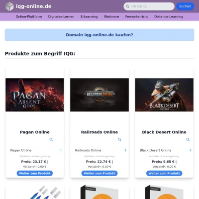 Screenshot iqg-online.de
