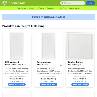 Screenshot ir-heizung.de