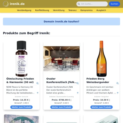 Screenshot irenik.de